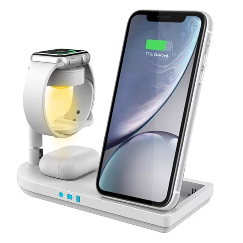 Smartwatch Watches For Iphone - Foldable 3-in-1 Wireless Charger Stand With