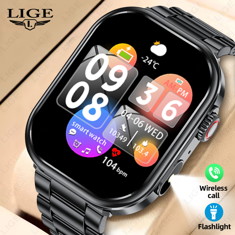 Smartwatch Health Watches For Men - LIGE Smart Watch Men 2026 Full