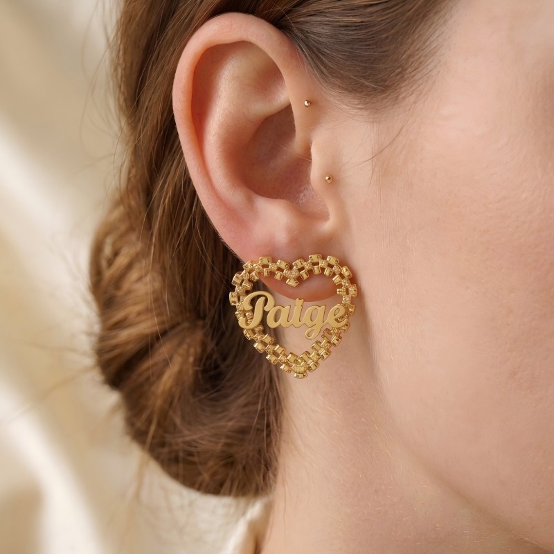Ladies Fashion Watch - DOREMI 30mm Custom Name Earring Personalized