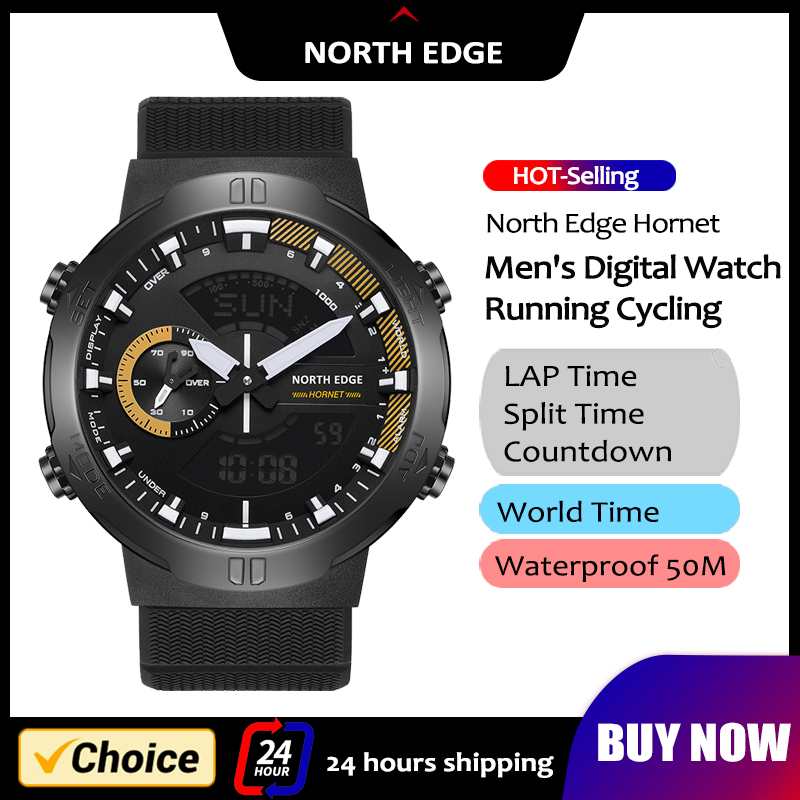 Hybrid Smartwatch - NORTH EDGE Mens Smart Watch World