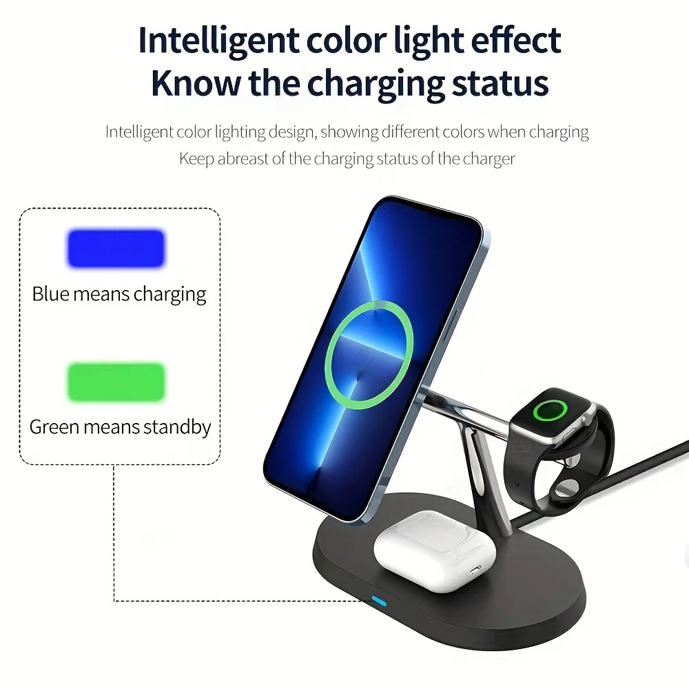 3 in 1 Magnetic Wireless Charg - огляд і ціна Smartwatch Watches For Iphone