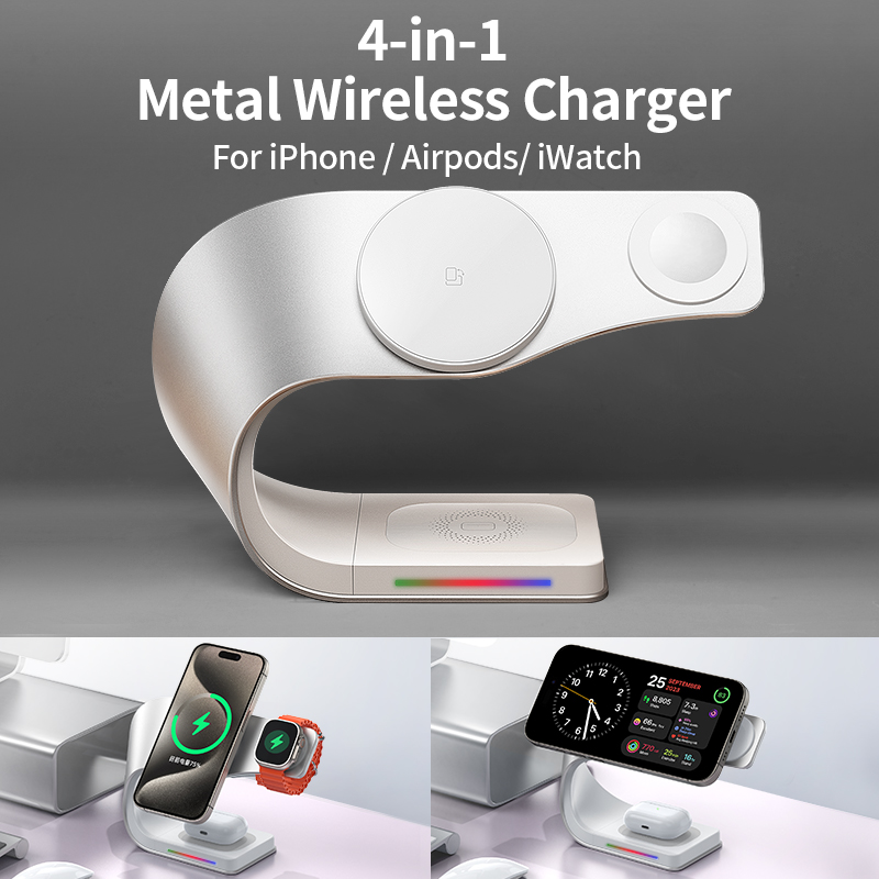 Metal Shell 4 in 1 Wireless Ch - огляд і ціна Smartwatch Watches For Iphone