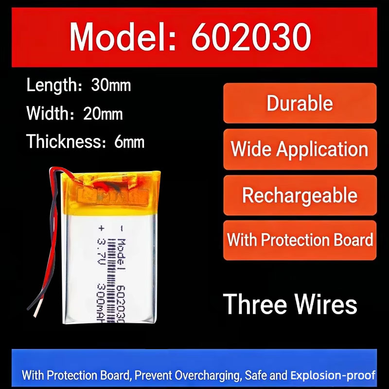 3.7V 300mAh 602030 Lithium Bat - огляд і ціна Smartwatch Watches Smart