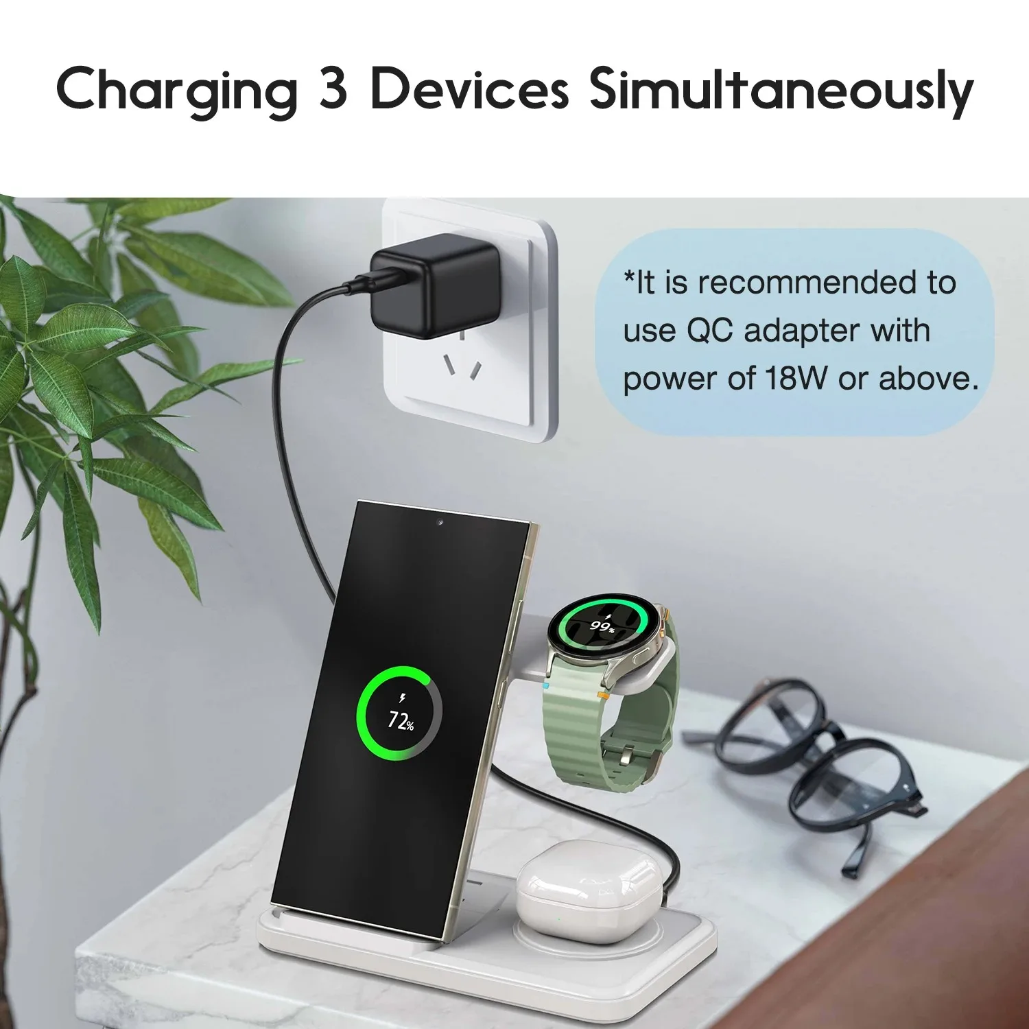 Desktop 3-in-1 Wireless Charge - огляд і ціна Smartwatch Watches For Iphone