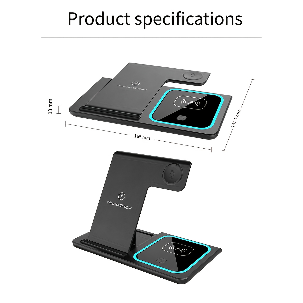 3-In-1 wireless charging stand - огляд і ціна Smartwatch Watches For Iphone