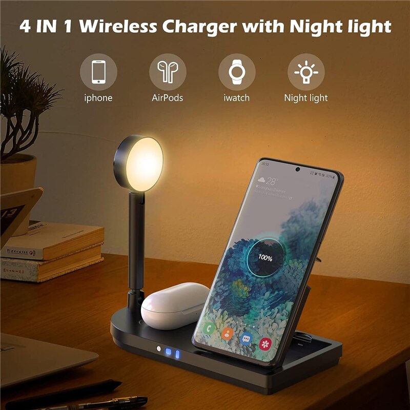 Foldable 3-in-1 Wireless Charg - огляд і ціна Smartwatch Watches For Iphone