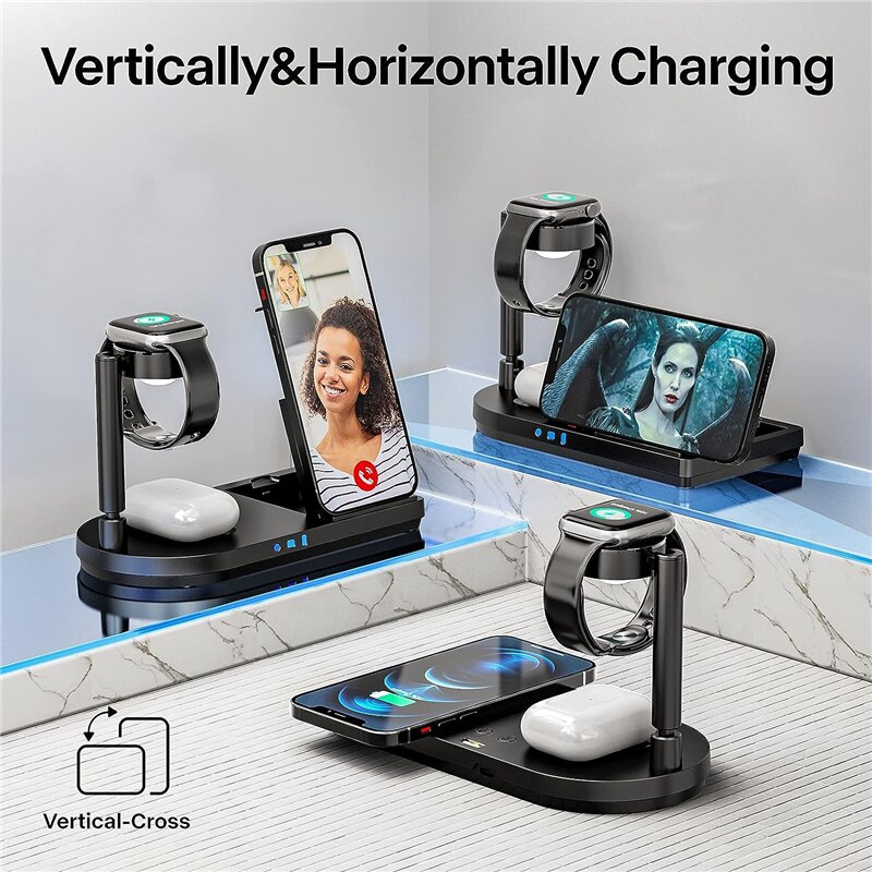 Foldable 3-in-1 Wireless Charg - огляд і ціна Smartwatch Watches For Iphone