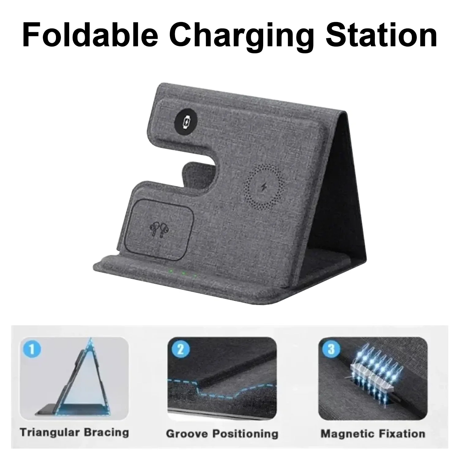 Desktop 3 in 1 Wireless Charge - огляд і ціна Smartwatch Watches For Iphone