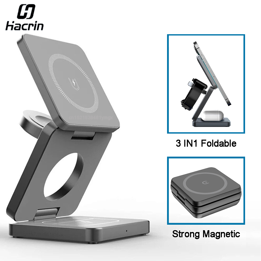 Wireless Charger 3 in 1 Foldab - огляд і ціна Smartwatch Watches For Iphone