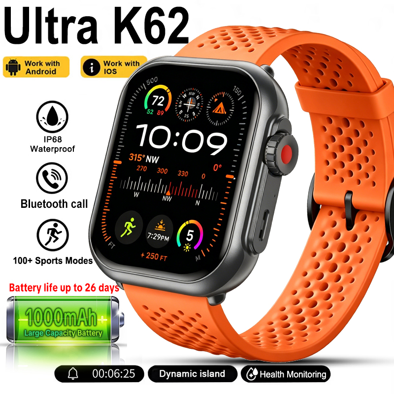 New Watch Ultra K62 Smartwatch - огляд і ціна Smartwatch Professional Watches For Men