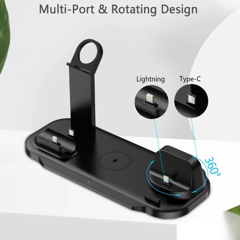 7 in 1 Wireless Charger Stand  - огляд і ціна Smartwatch Watches For Iphone