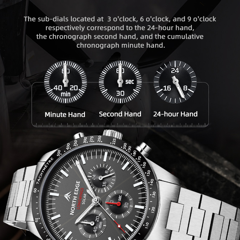 NORTH EDGE 2025 LONGWINGS Men  - огляд і ціна Hybrid Smartwatch