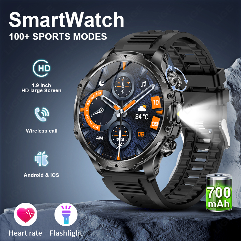 LIGE Smartwatch Military Men 1 - огляд і ціна Smartwatch Timex Watches For Men