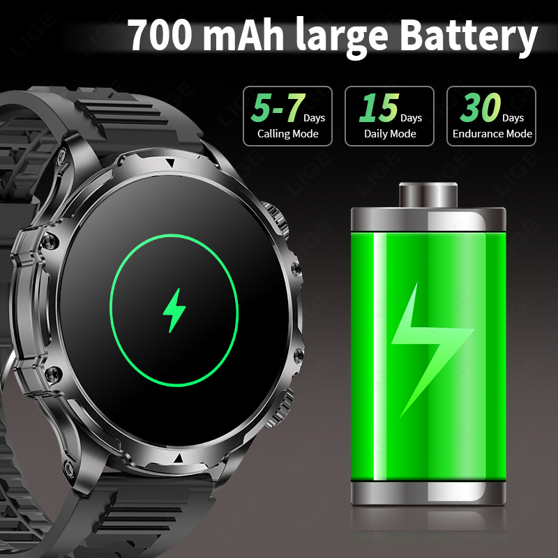 LIGE Smartwatch Military Men 1 - огляд і ціна Smartwatch Timex Watches For Men