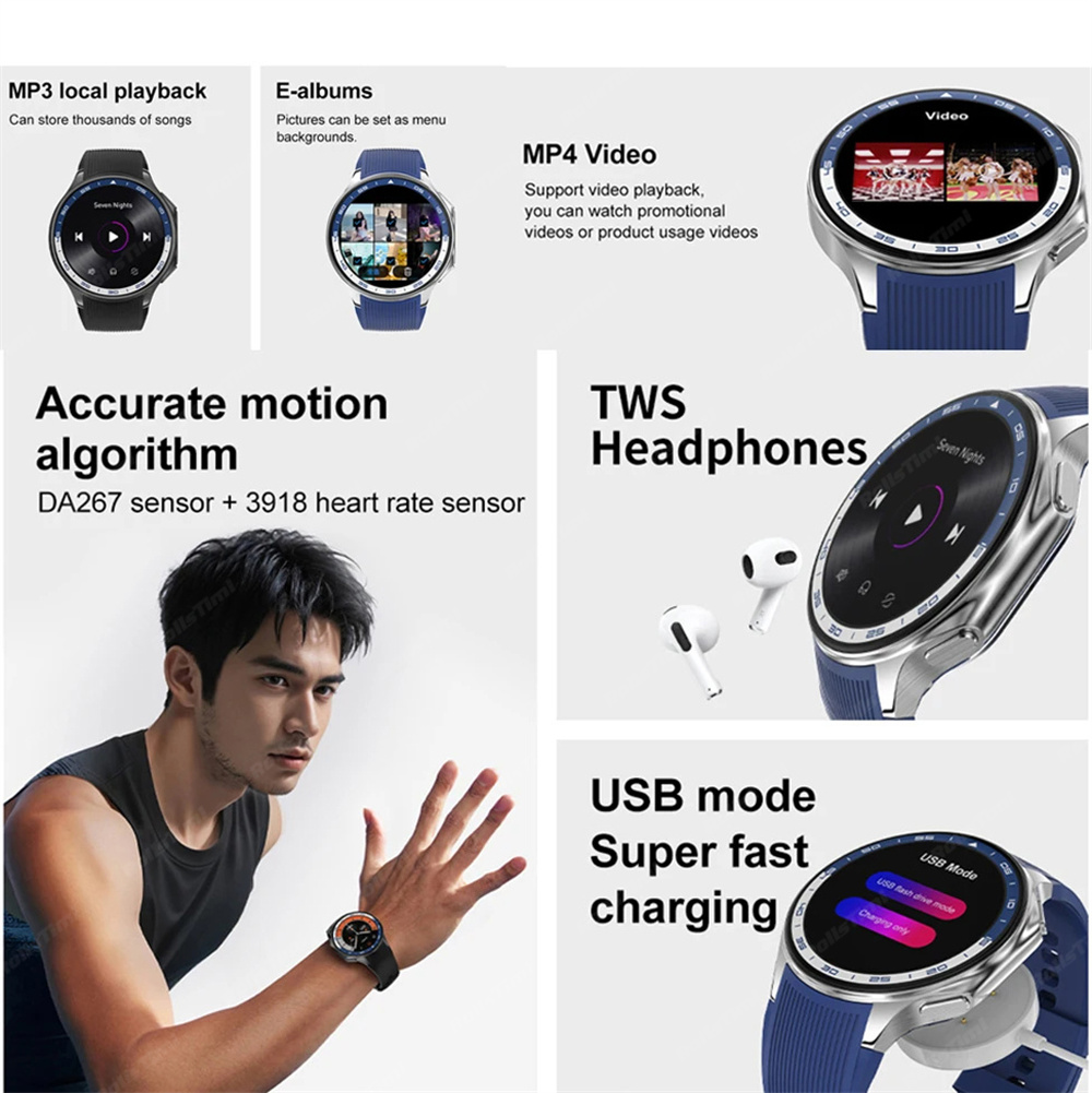 1.43 AMOLED Smart Watch 3D Sur - огляд і ціна Smartwatch Professional Watches For Men