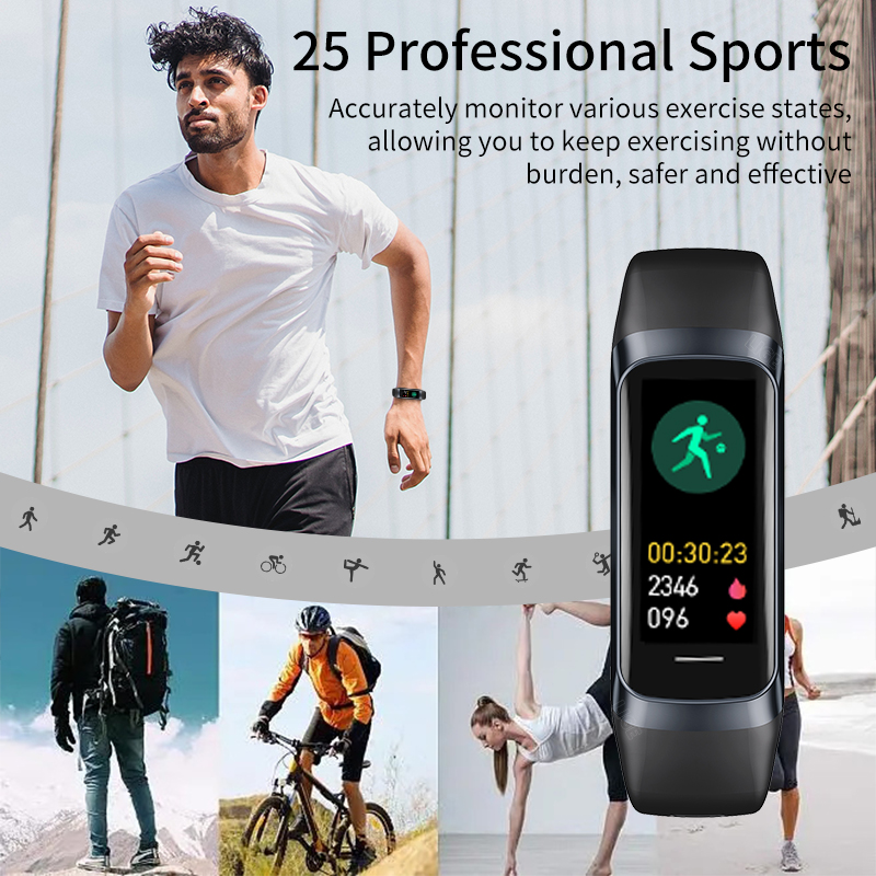 LIGE 1.1 Inch Amoled Heart Rat - огляд і ціна Smartwatch Health Watches For Men