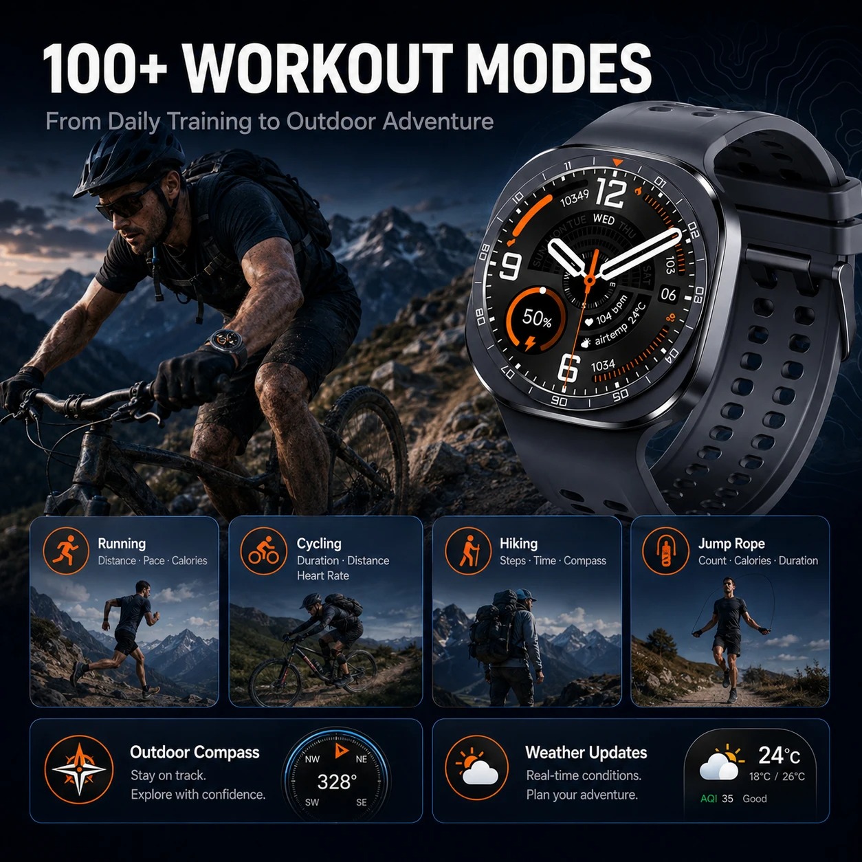 2026 New Smart Watch Ultra 2 F - огляд і ціна Hybrid Smartwatch