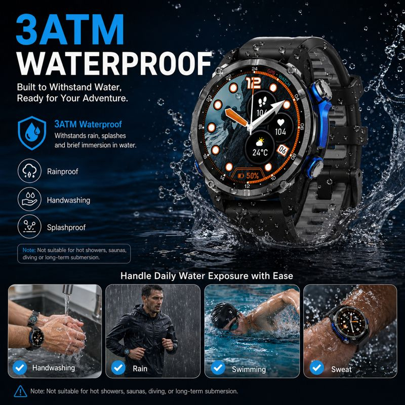HD350 Pro Military Grade AGPS  - огляд і ціна Smartwatch Professional Watches For Men