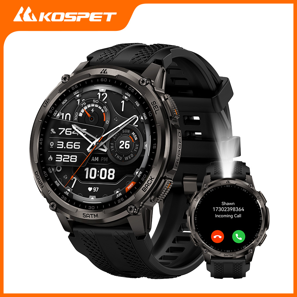 KOSPET TANK T4C Smartwatch Men - огляд і ціна Smartwatch Health Watches For Men