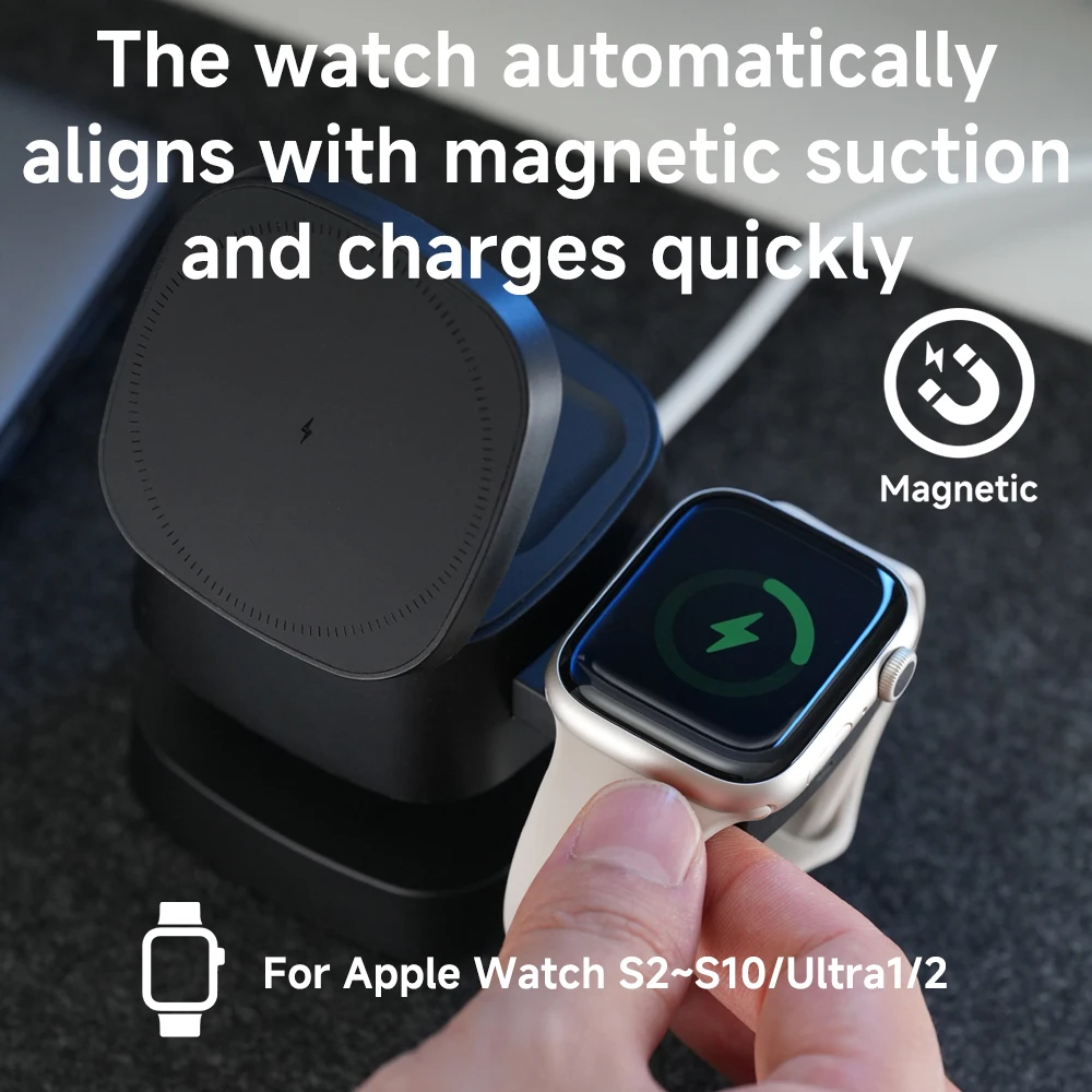 Magnetic 3 in 1 Wireless Charg - огляд і ціна Smartwatch Watches For Iphone