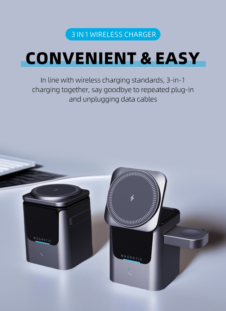 Magnetic 3 in 1 Wireless Charg - огляд і ціна Smartwatch Watches For Iphone