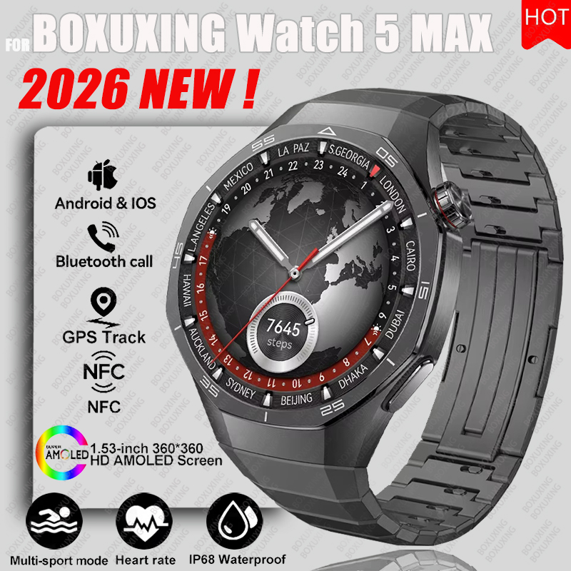 2026 New BOXUXING Watch 5 MAX  - огляд і ціна Hybrid Smartwatch