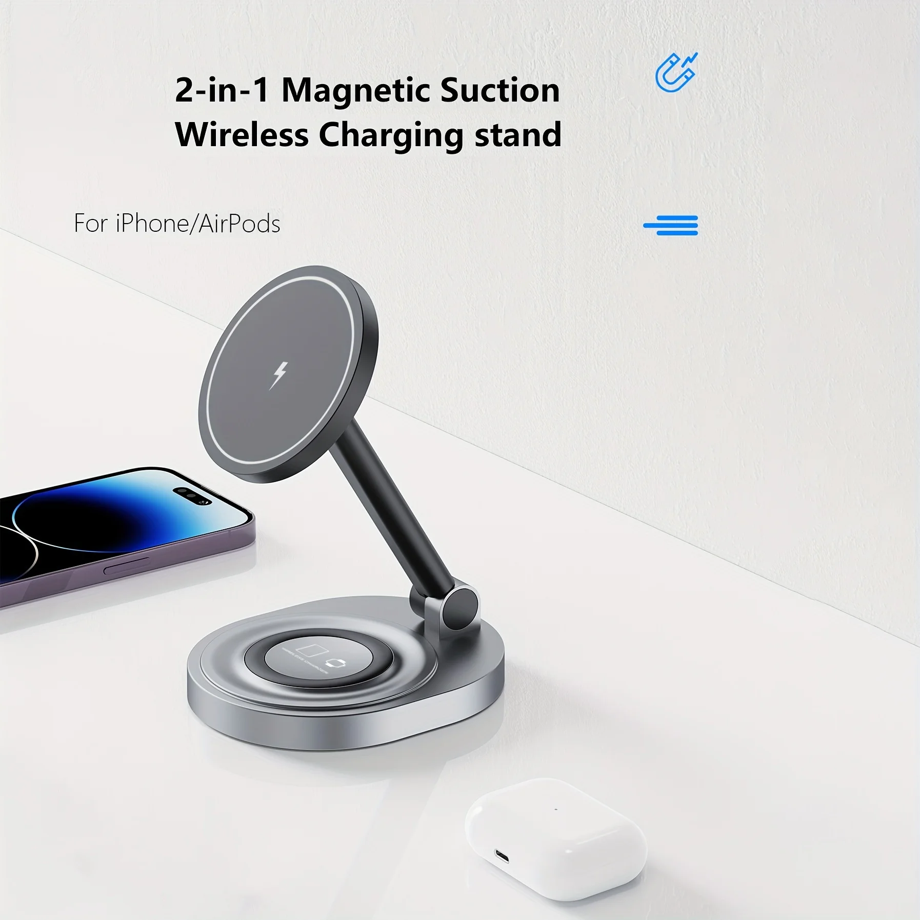 2 In 1 Magnetic Wireless Charg - огляд і ціна Smartwatch Watches For Iphone