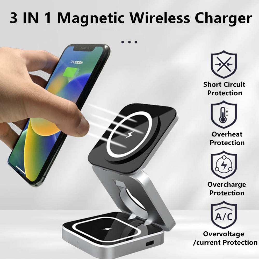 Foldable Magnetic Wireless Cha - огляд і ціна Smartwatch Watches For Iphone