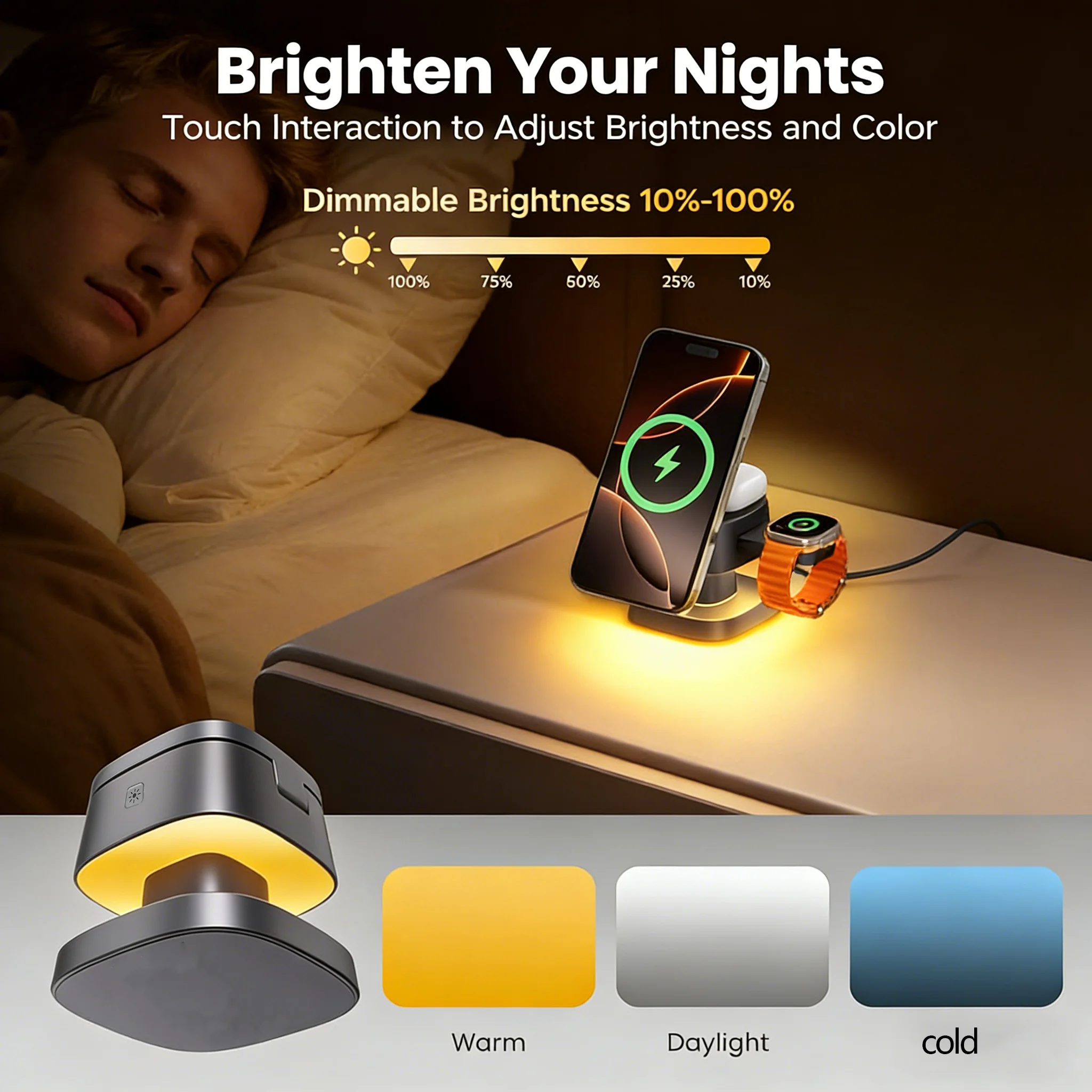 TIMESS Night Light Mashroom Wi - огляд і ціна Smartwatch Watches For Iphone
