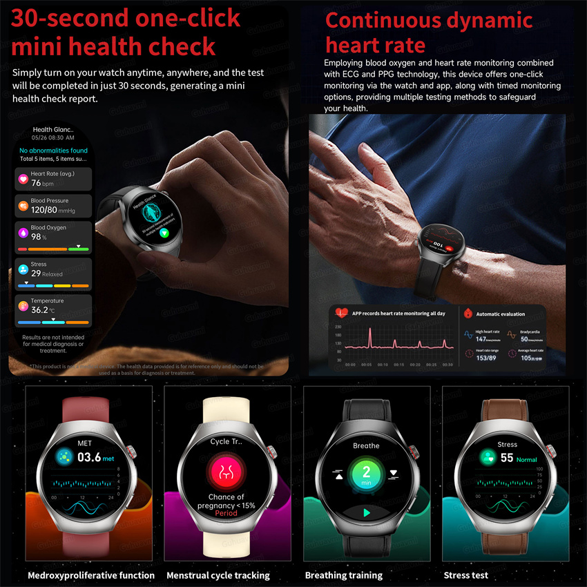 New Smart Watch Health Grade B - огляд і ціна Smartwatch Health Watches For Men
