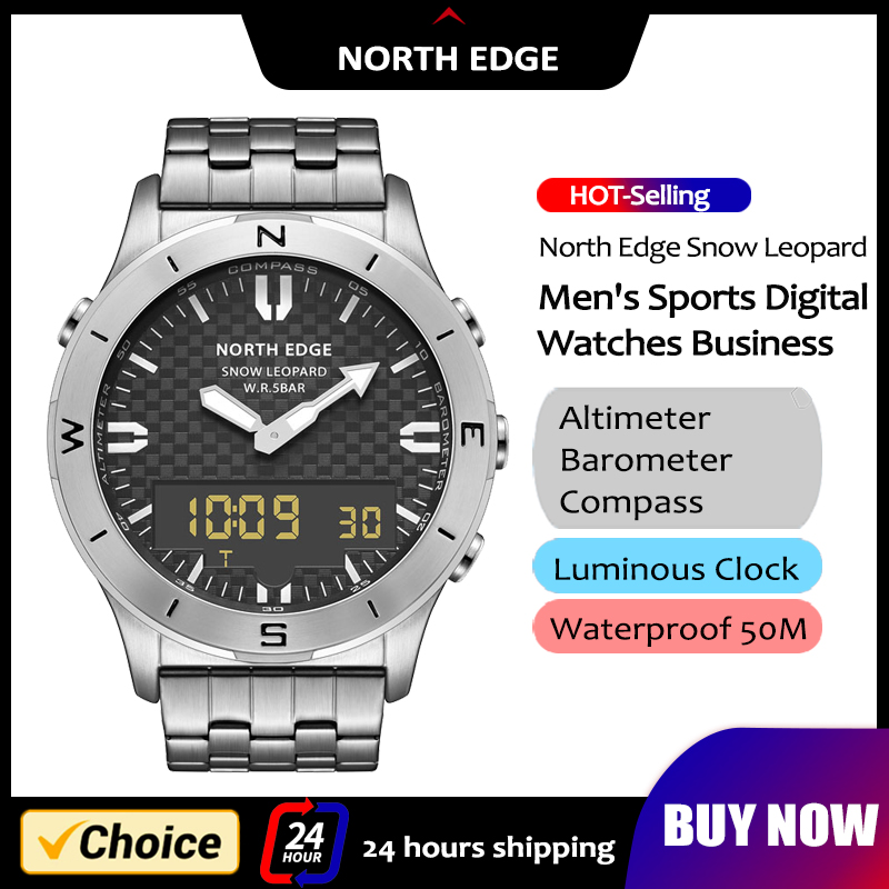 NORTH EDGE Men's Sports Digita - огляд і ціна Hybrid Smartwatch